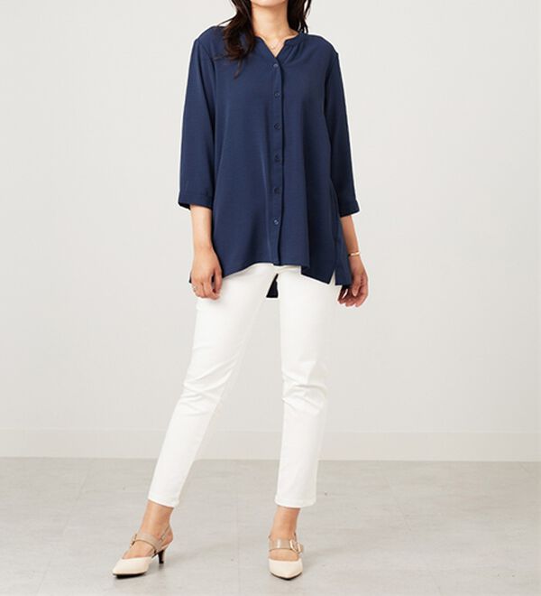 BELLUNA（ベルーナ）の「【新色追加】機能付！バックプリーツチュニック（チュニック）」｜詳細画像