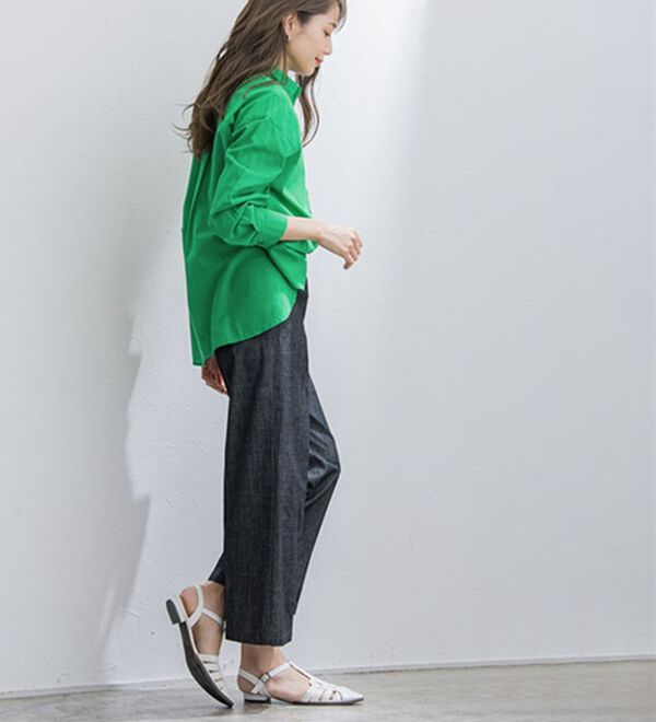 Pierrot（ピエロ）の「綿１００％オーバーサイズシャツ（シャツ）」｜詳細画像