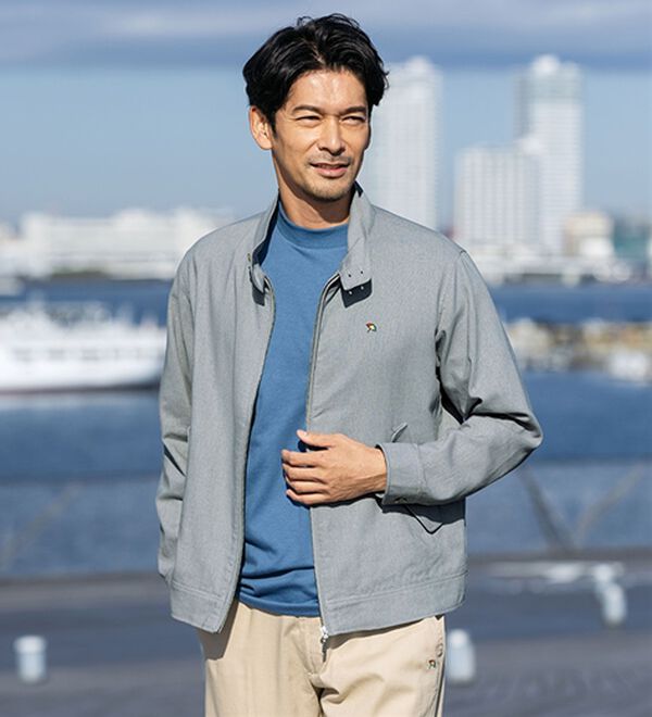 「＜アーノルド　パーマー＞リネンブレンドサマーデニムジャケット（メンズジャケット）」｜詳細画像