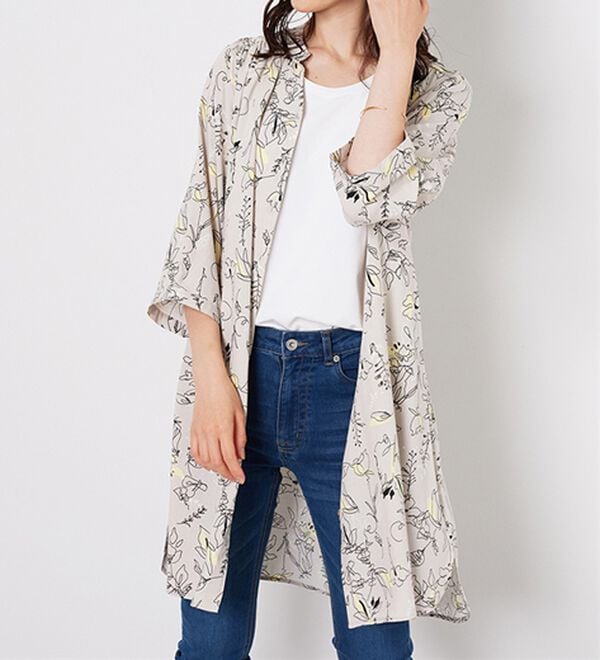 BELLUNA（ベルーナ）の「レーヨン素材袖フレアーワンピース（その他ワンピース）」｜詳細画像