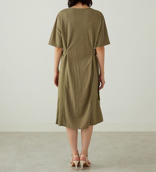 BELLUNA（ベルーナ）の「サイドバックル異素材切替ワンピース（その他ワンピース）」｜詳細画像