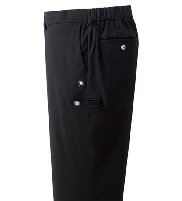 「＜アーノルド　パーマー＞ヒンヤリ冷感ストレッチパンツ（メンズフルレングスパンツ）」｜ブラック