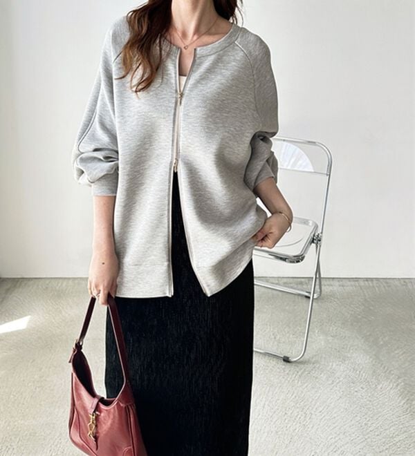 GeeRA（ジーラ）の「前後２ＷＡＹダブルジップスウェット（カットソー）」｜詳細画像