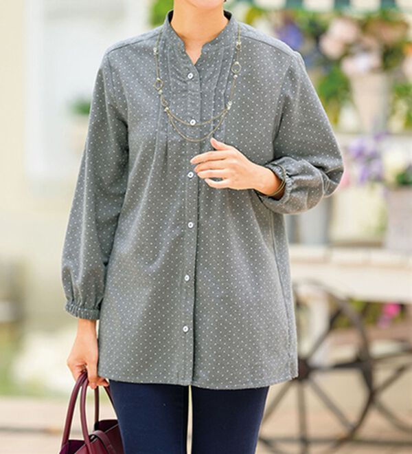 ルフラン（ルフラン）の「【２色組】シークレットファスナーブラウス（ブラウス）」｜詳細画像