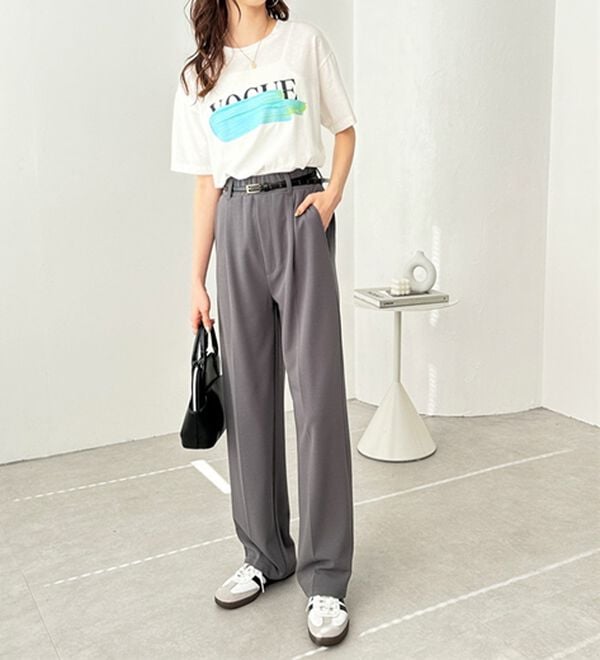 GeeRA（ジーラ）の「美脚魅せタックワイドスラックスパンツ（ワイドパンツ・ガウチョ）」｜詳細画像