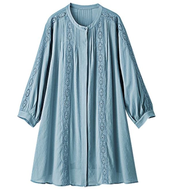 BELLUNA（ベルーナ）の「シアー素材マーガレットレース使いチュニック（チュニック）」｜詳細画像