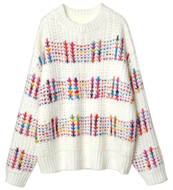 RANAN（ラナン）の「カラフルニットプルオーバー（ニット・セーター）」｜詳細画像