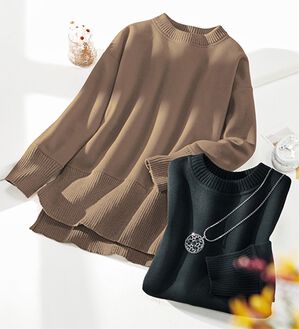 ルフラン（ルフラン）の「【２色組】異素材切替プルオーバー＜タリエル＞（カットソー）」｜2色組