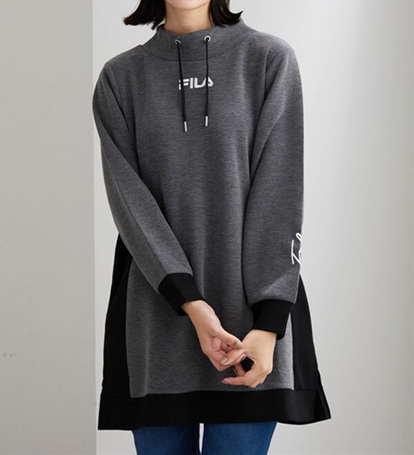 BELLUNA（ベルーナ）の「＜ＦＩＬＡ＞配色切替チュニックワンピース（チュニックワンピース）」｜詳細画像