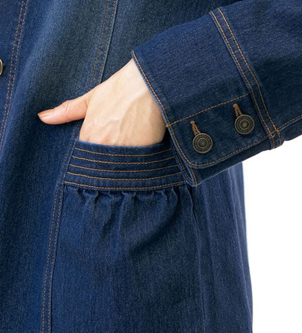 ルフラン（ルフラン）の「スタンドカラーデニムジャケット（その他ジャケット）」｜詳細画像