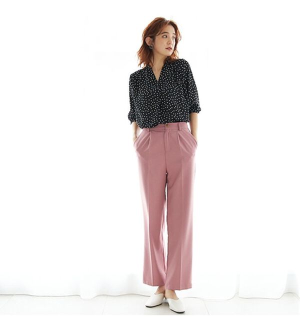 GeeRA（ジーラ）の「シルエットきれい！上品7分袖デザインブラウス（ブラウス）」｜詳細画像