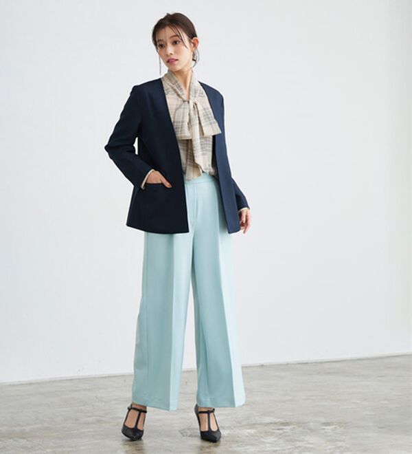 Pierrot（ピエロ）の「選べる柄２ｗａｙリボンブラウス（ブラウス）」｜詳細画像