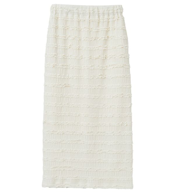 GeeRA（ジーラ）の「すっきりオシャレ見え！ジャカードレースタイトスカート（ロングスカート）」｜詳細画像