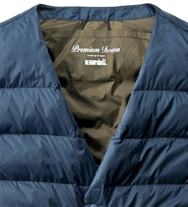 「ヒーター付丸八ダウンインナーベスト（メンズベスト）」｜詳細画像