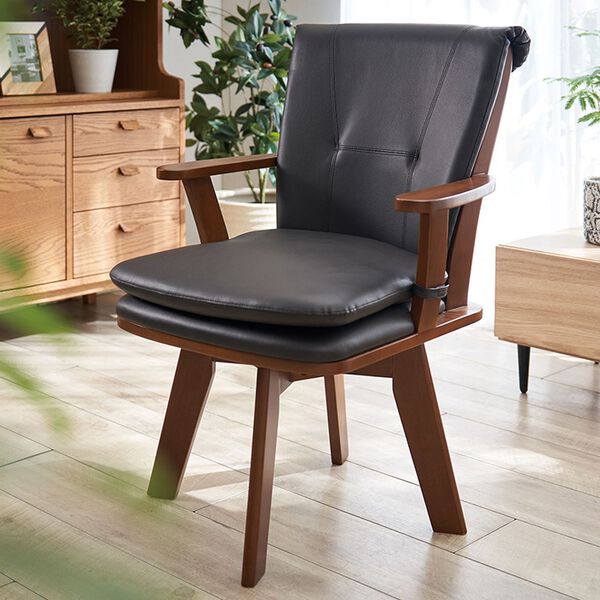 【美品】kanademono 回転チェア KanademonoModernBeigeFabricArm