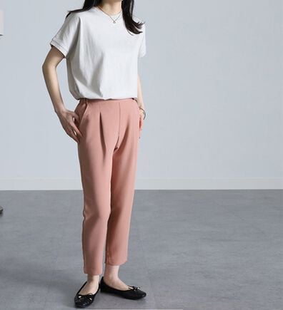 RANAN（ラナン）の「美脚シルエットクロップドパンツ（フルレングスパンツ）」