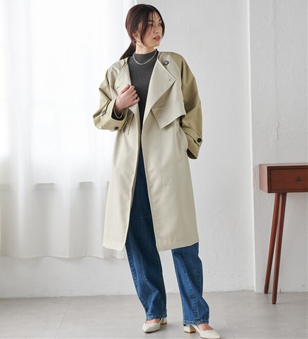 RANAN（ラナン）の「【2点セット】マルチウェイレイヤードコート（ロングコート）」｜詳細画像