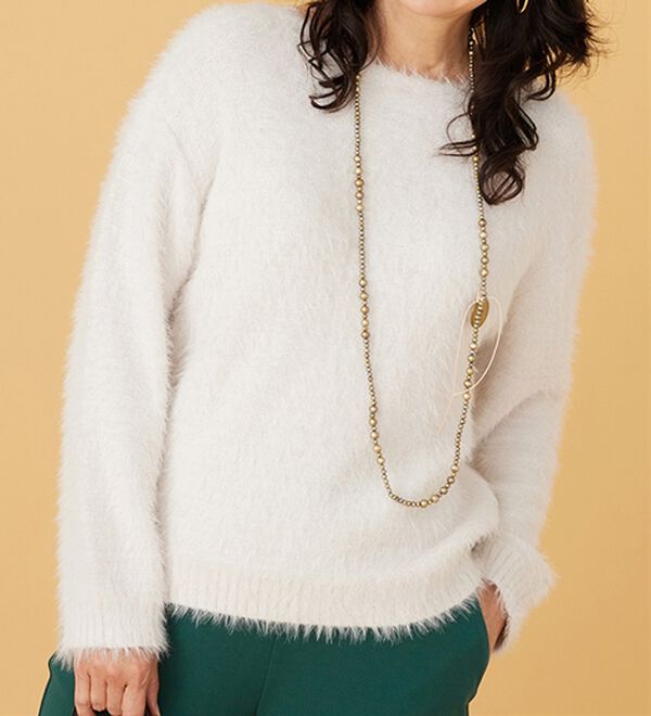 BELLUNA（ベルーナ）の「ふわふわシャギープルオーバー（ニット・セーター）」｜詳細画像