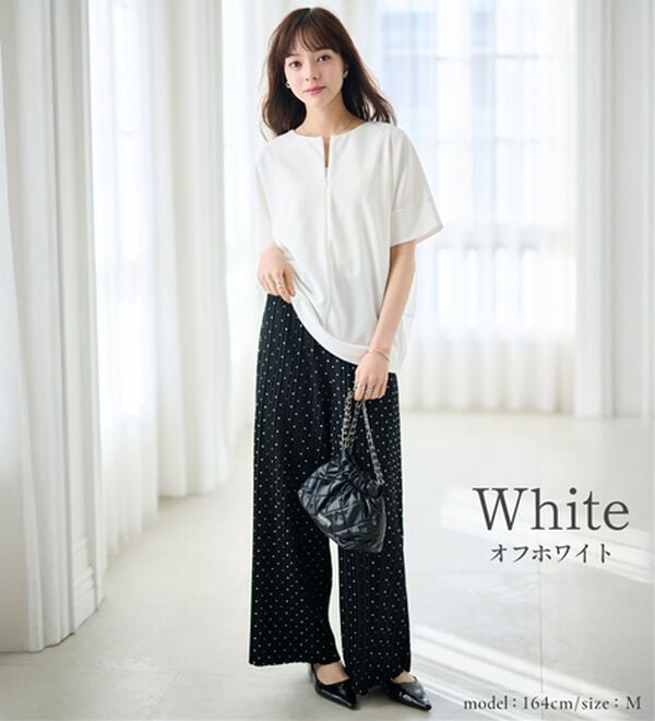 RANAN（ラナン）の「【4つの機能付】ひんやりハーフジップコクーンチュニック（チュニック）」｜詳細画像