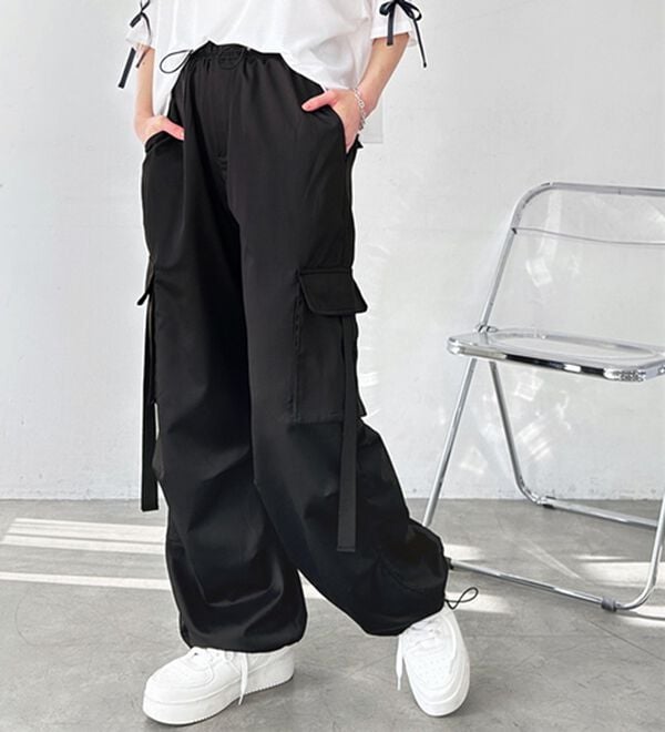 GeeRA（ジーラ）の「サイドリボンカーゴパンツ（その他パンツ）」｜詳細画像