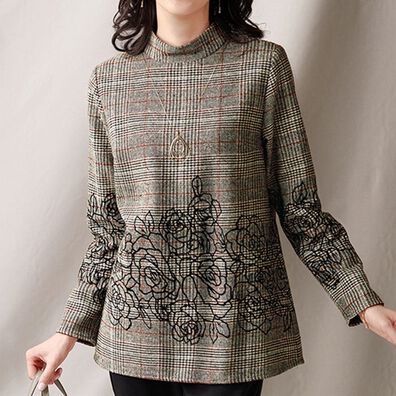 BELLUNA（ベルーナ）の「フロッキー使いグレンチェックブラウス（ブラウス）」