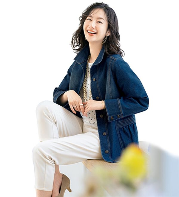 ルフラン（ルフラン）の「スタンドカラーデニムジャケット（その他ジャケット）」｜詳細画像