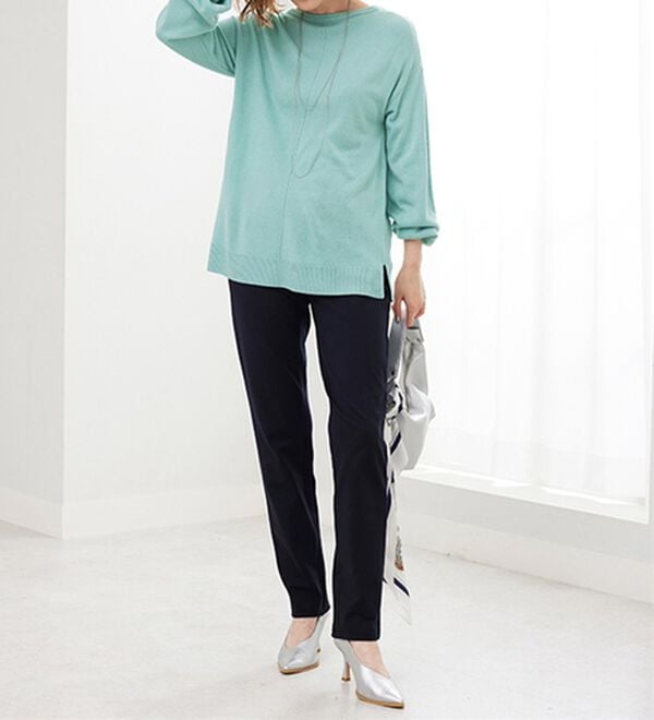 BELLUNA（ベルーナ）の「ふんわりカシミヤタッチニットプルオーバー（ニット・セーター）」｜詳細画像