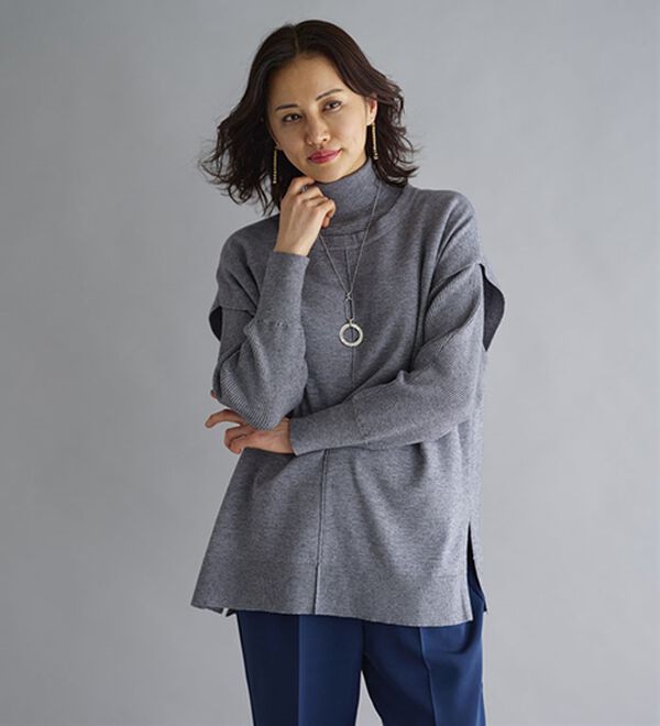 BELLUNA（ベルーナ）の「着回し自在！ニットベストアンサンブル（アンサンブル）」｜詳細画像