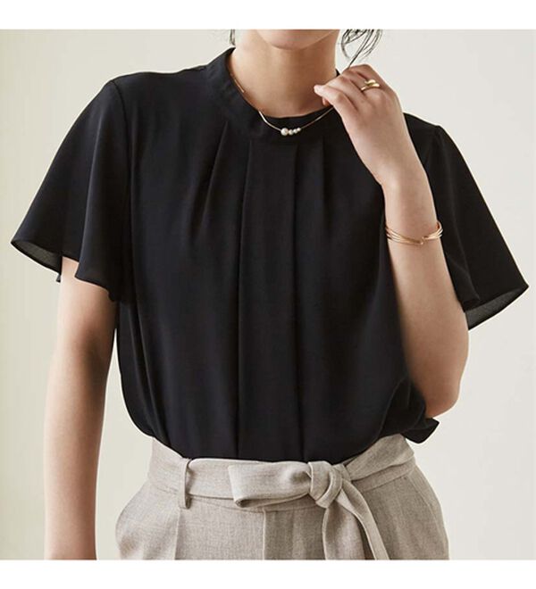 RANAN（ラナン）の「機能付タックデザインブラウス（ブラウス）」｜詳細画像