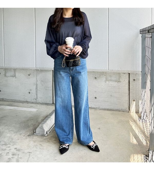 GeeRA（ジーラ）の「バックリボンシアーブラウス（ブラウス）」｜詳細画像