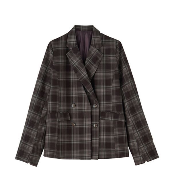 RANAN（ラナン）の「レイヤードデザインダブルジャケット（テーラードジャケット）」｜詳細画像