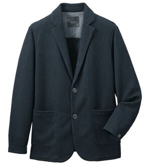 「お手入れ簡単！リラックスイージージャケット（メンズジャケット）」｜杢ネイビー