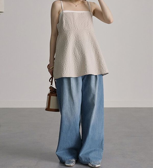 ふくれジャカードキャミブラウス - ベルーナ【公式】