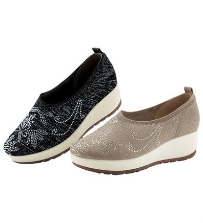 BELLUNA（ベルーナ）の「華やかニットウェッジパンプス（パンプス）」