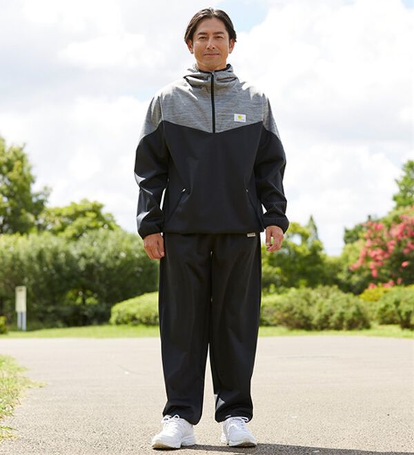 「＜ちょこザップ＞防風サウナスーツ上下セット（メンズルームウェア）」｜詳細画像