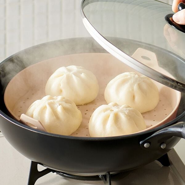 「ワイドシリコンスチーマー（調理器具）」｜詳細画像