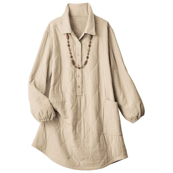 ルフラン（ルフラン）の「【２色組】毎日活躍！中わたかっぽうシャツ（パジャマ・ルームウェア）」｜詳細画像