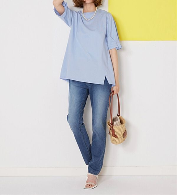 BELLUNA（ベルーナ）の「ひんやり！綿１００％キシリトール加工チュニック（チュニック）」｜詳細画像