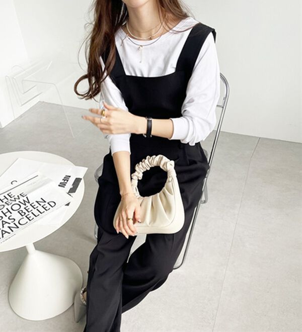 GeeRA（ジーラ）の「バックデザインサロペット（オールインワン）」｜詳細画像