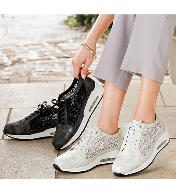 ルフラン（ルフラン）の「４Ｅフラワーレーススニーカー（スニーカー）」｜詳細画像