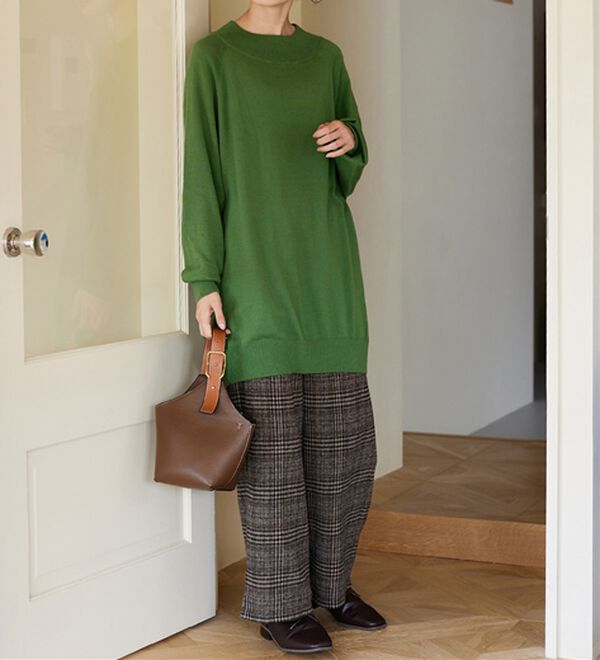 Viola e Viola（ヴィオラ エ ヴィオラ）の「【静電気防止】綿１００％ゆるチュニック（チュニック）」｜詳細画像