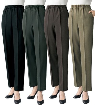 ルフラン（ルフラン）の「【４本組】日本製お手入れラク！暖かパンツ（フルレングスパンツ）」