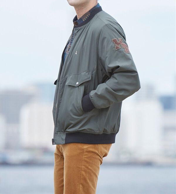 「＜ハッシュパピー＞着心地快適ステッチワークブルゾン（メンズブルゾン）」｜詳細画像