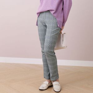 BELLUNA（ベルーナ）の「ウルトラ美脚！ストレッチ素材パンツ（フルレングスパンツ）」｜グレンチェック