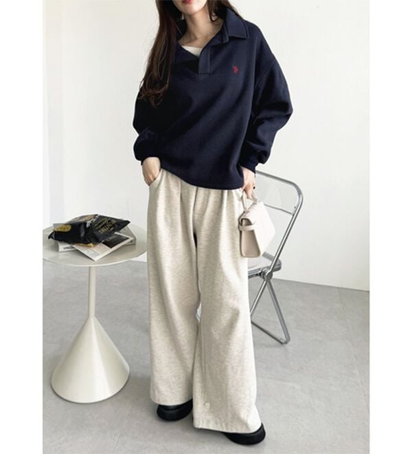 GeeRA（ジーラ）の「【U.S.POLO ASSN.】表ピーチポロ衿スウェット（カットソー）」｜詳細画像