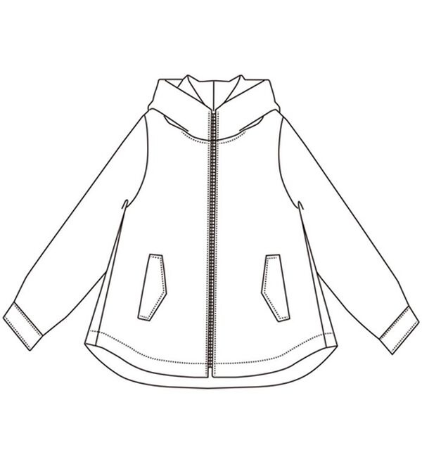 BELLUNA（ベルーナ）の「フクレジャカード素材フードブルゾン（ブルゾン）」｜詳細画像