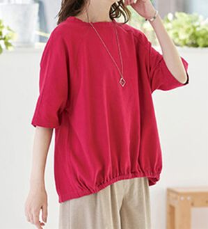 BELLUNA（ベルーナ）の「さっと決まる麻綿ゆったりプルオーバー（ブラウス）」｜詳細画像