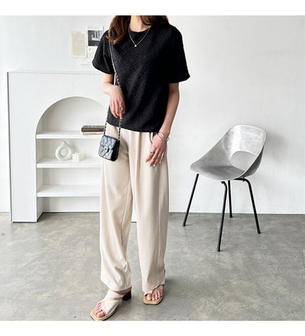 GeeRA（ジーラ）の「ふくれジャカードテクスチャーブラウス（ブラウス）」｜詳細画像