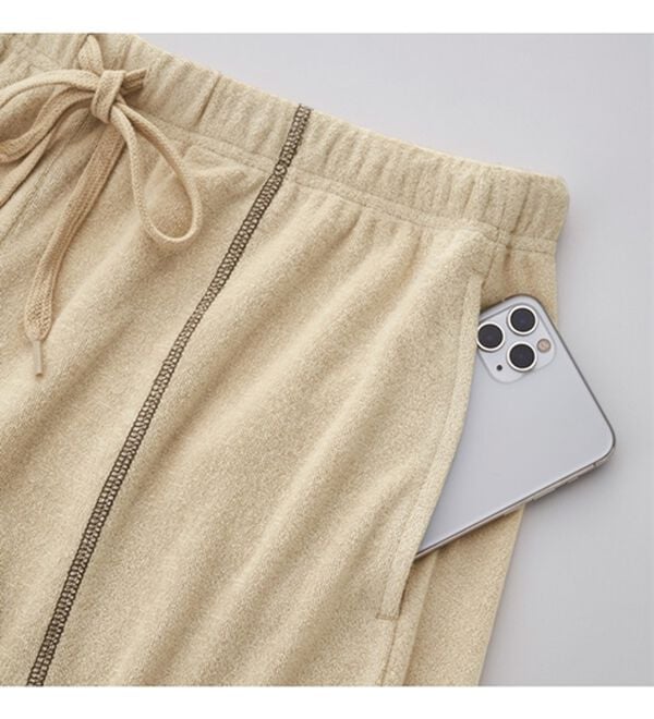 YU'NOW（ユナウ）の「【上下２点セット】ひんやりとろけるレーヨンブレンドパイルパジャマ（パジャマ・ルームウェア）」｜詳細画像