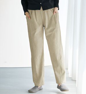 BELLUNA（ベルーナ）の「《ＨｕｇＲｅａｍコットン》セミカーブパンツ（フルレングスパンツ）」｜詳細画像